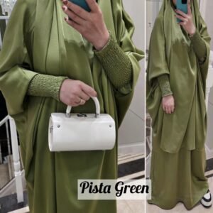 2 piece Jilbab with Skirt Best of Daily Wear - ( pista green )