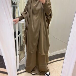 2 piece Jilbab with Skirt Best of Daily Wear - ( golden )
