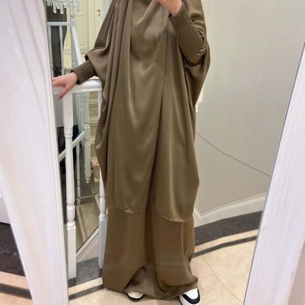 2 piece Jilbab with Skirt Best of Daily Wear - ( golden )