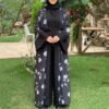 Marhaba Double Shrugs Tai dye Abaya SHADE  ( New - launch)