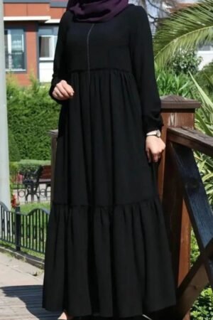 IN Plates Zip Abaya ( NEW - EDITION )