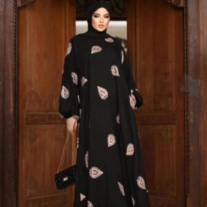 Aliza Orignal Printed Abaya - 4
