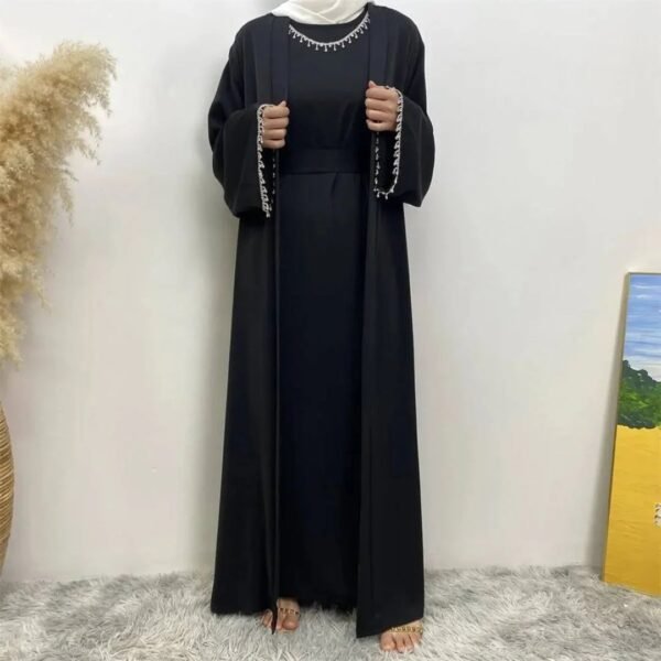 Saffia Imported Double Shrug Lace Abaya