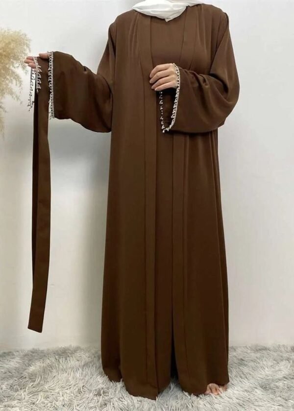Saffia Imported Double Shrug Lace Abaya