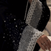 Al Zouj Abaya Heavy Pearl Sleeves Abaya Korean Nida Fabric Abaya Handwork Abaya (UAE) (Imported)