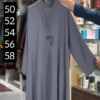 Maliha Cimono Front Open Abaya Gray ( New Launch )
