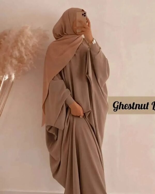Arebiyan Kaftan Abaya - GHESTNUT LITE