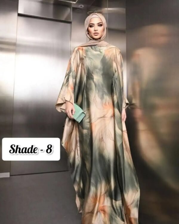 Aliza Orignal Printed Kaftan Abaya - 8