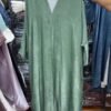 Imported Simmer Double Shrug Kaftan Abaya ( New Launch )- SEA GREEN