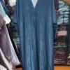 Imported Simmer Double Shrug Kaftan Abaya ( New Launch )- BLUE