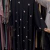 Al-Husna Front Open Embroidery Work Abaya - print 5