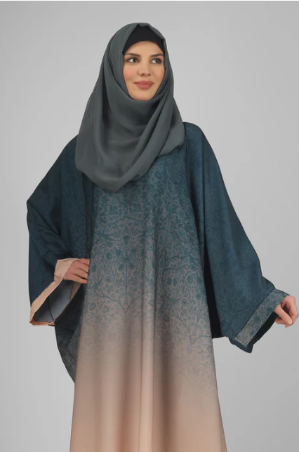 Aliza Orignal Printed Kaftan Abaya - 1,2,3