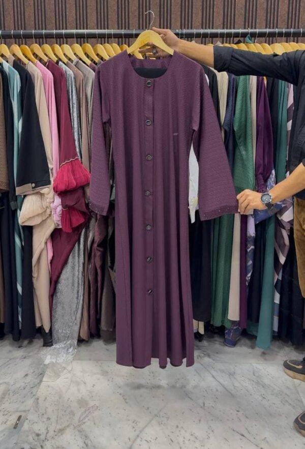 Ela Elegant Front Open Abaya