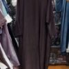 Imported Simmer Double Shrug Kaftan Abaya ( New Launch )- DARK PURPLE