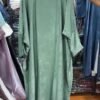 Imported Simmer Double Shrug Kaftan Abaya ( New Launch )- SEA GREEN