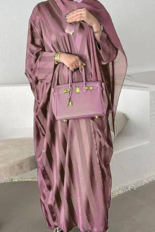 Anabia Turkish Basic Kaftan Abaya - PINK