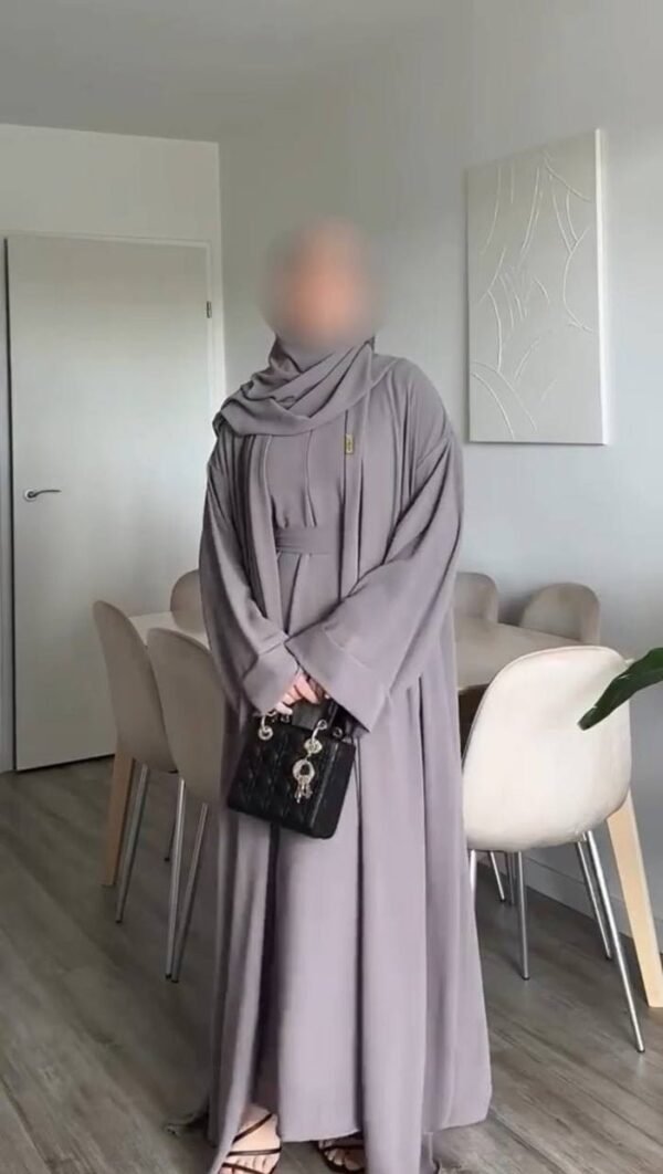 Anam Double Shrug Abaya- LAVENDER