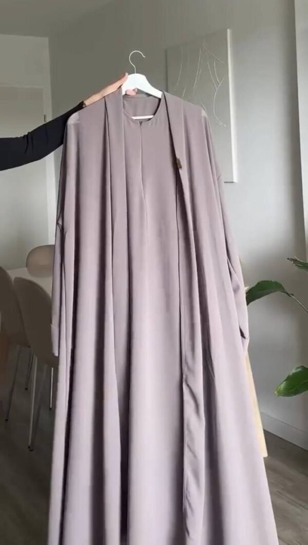 Anam Double Shrug Abaya- LAVENDER