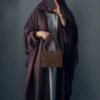 Yashfah double shrugs abaya - (brown)