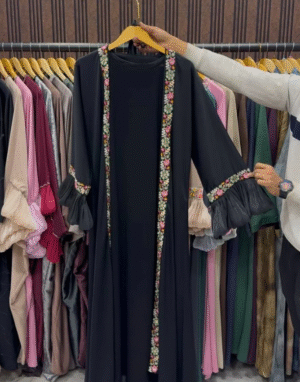 Heera Organza Sleeve Abaya