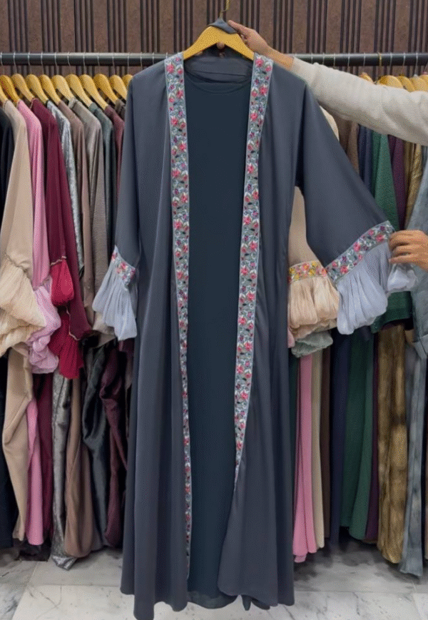 Heera Organza Sleeve Abaya
