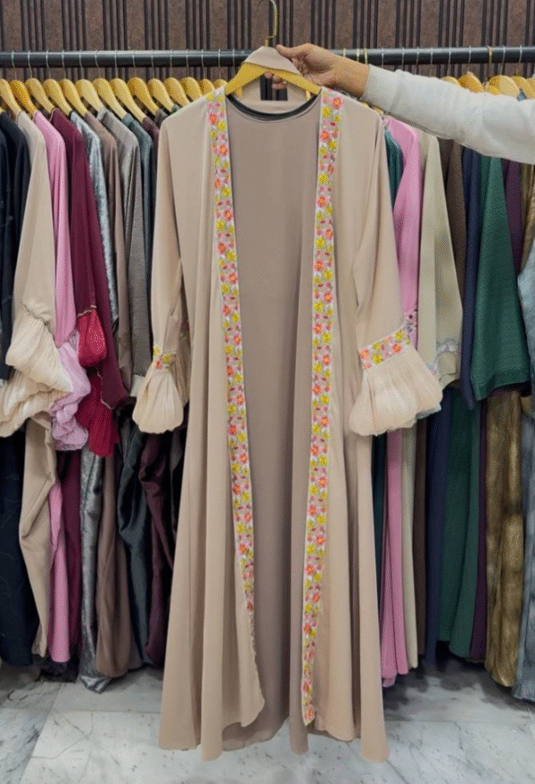 Heera Organza Sleeve Abaya