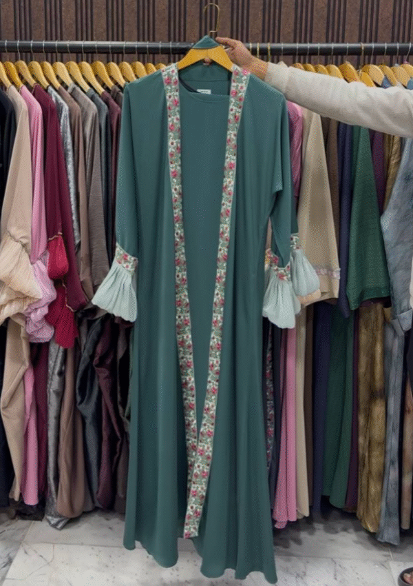 Heera Organza Sleeve Abaya