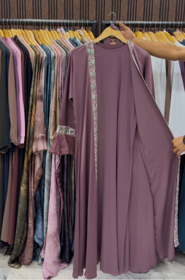 Heera Organza Sleeve Abaya