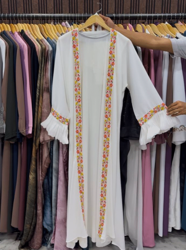 Heera Organza Sleeve Abaya