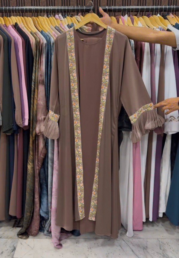 Heera Organza Sleeve Abaya