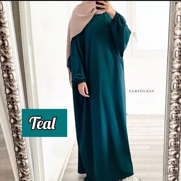 Mehreen Kaftan Abaya -TEAL