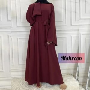 10-IN Daily Wear Abaya | MAHROON