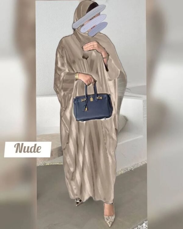 Anabia Turkish Basic Kaftan Abaya - NUDE