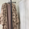 Nura Printed Double Shrug Abaya - COFFEE ( NEW LAUNCH )