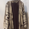 Nura Printed Double Shrug Abaya - BROWN ( NEW LAUNCH )