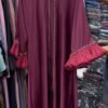 Al-Fatimah Front Open Abaya | MAROON