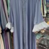 Al-Fatimah Front Open Abaya | GRAY