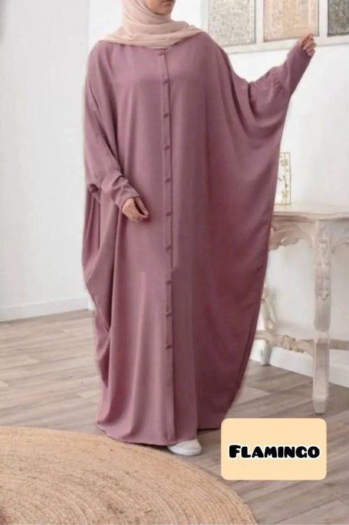 870 Fitting Sleeve Abaya | FLAMINGO