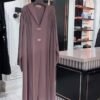 Ayzal Front Open Pintex Abaya | SPL NUDE