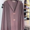 Ayzal Front Open Pintex Abaya | SPL NUDE