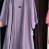 Ayzal Front Open Pintex Abaya | LIL LAVENDER