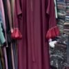 Al-Fatimah Front Open Abaya | MAROON