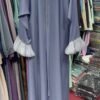 Al-Fatimah Front Open Abaya | GRAY