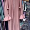 Al-Fatimah Front Open Abaya | PEACH