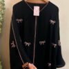AFIFA A-LINE BOW ABAYA | BLACK