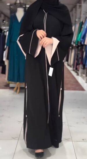 IFFAT FRONT OPEN ABAYA| NUDE